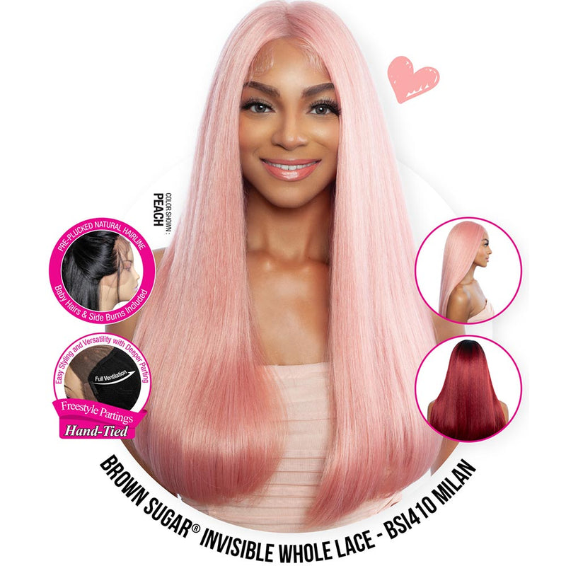 Brown Sugar Human Hair Blend Whole Lace Wig - BSI410 MILAN