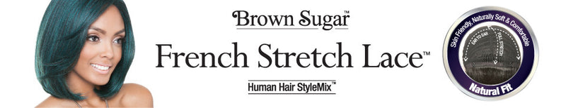 Mane Concept Brown Sugar Human Hair Blend Stretch Cap Lace Wig - BS702 TWINKLE