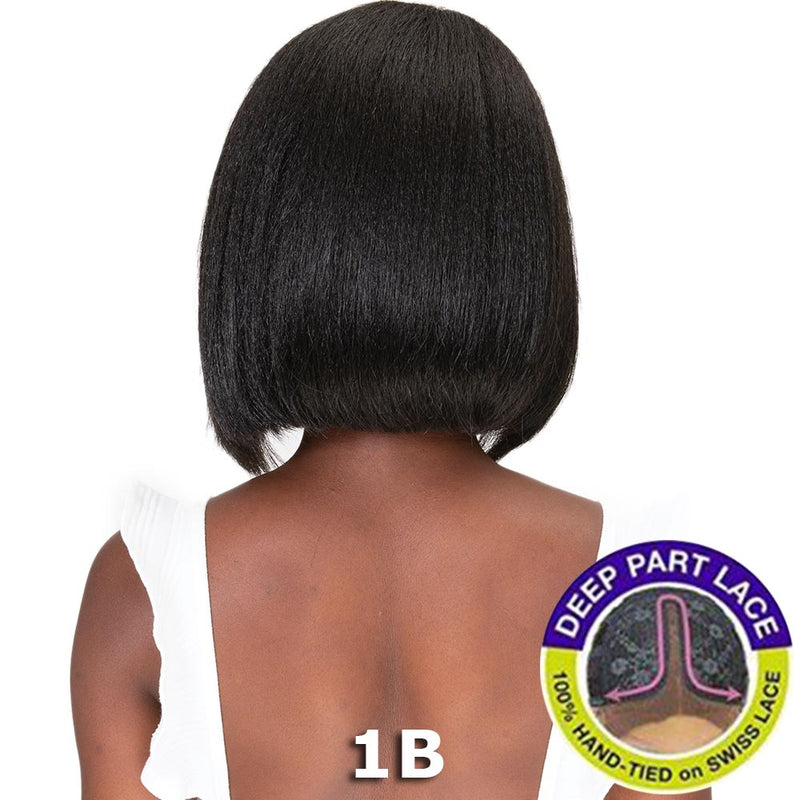 Janet Natural Me Yaky Texture Hair Lace Front Wig - ANN