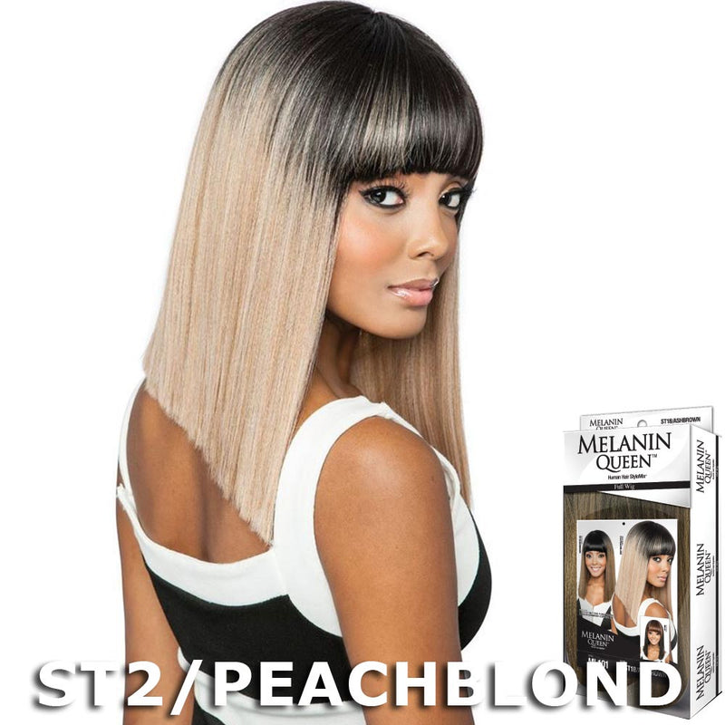 Melanin Queen Human Hair Blend Full Wig - ML101