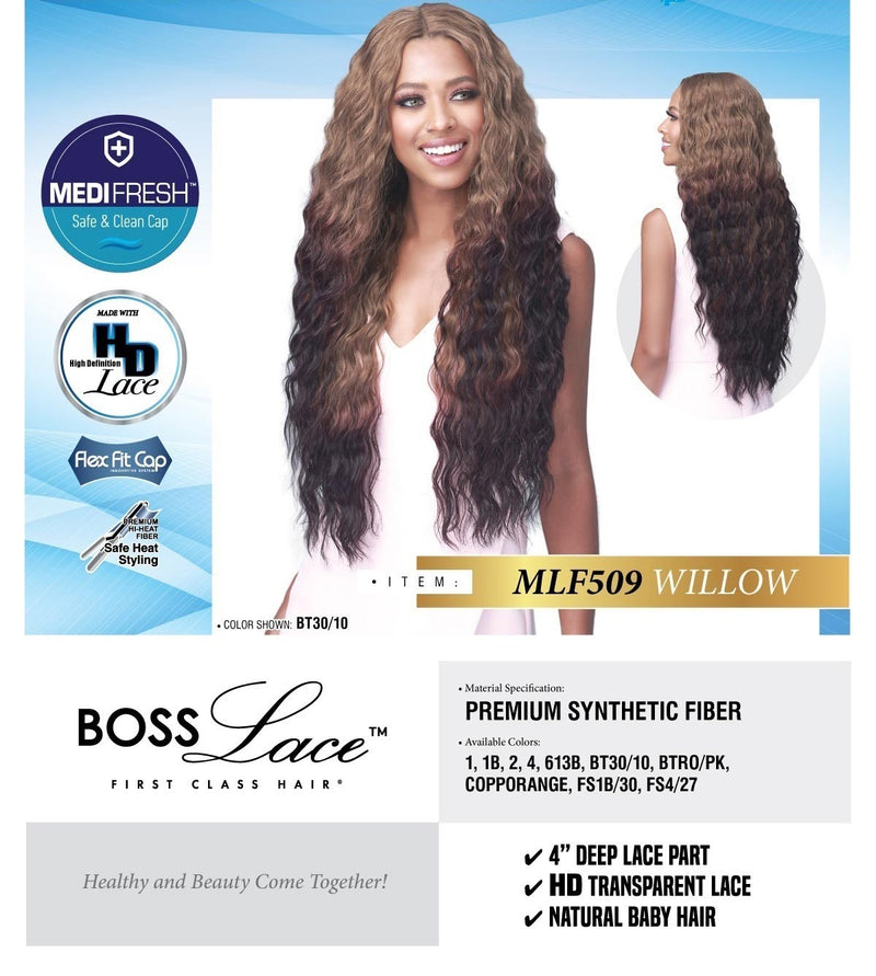 BobbiBoss 4" Deep Part HD Lace Front Wig - MLF509 Willow