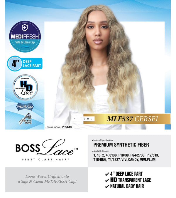 BobbiBoss MediFresh Safe & Clean Cap Lace Front Wig - MLF537 Cersei