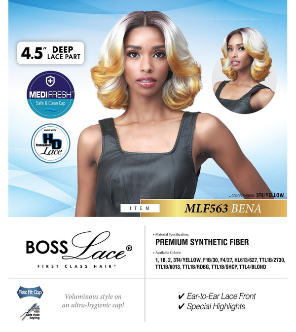 BobbiBoss 4.5" Deep Part Lace Front Wig - MLF563 Bena