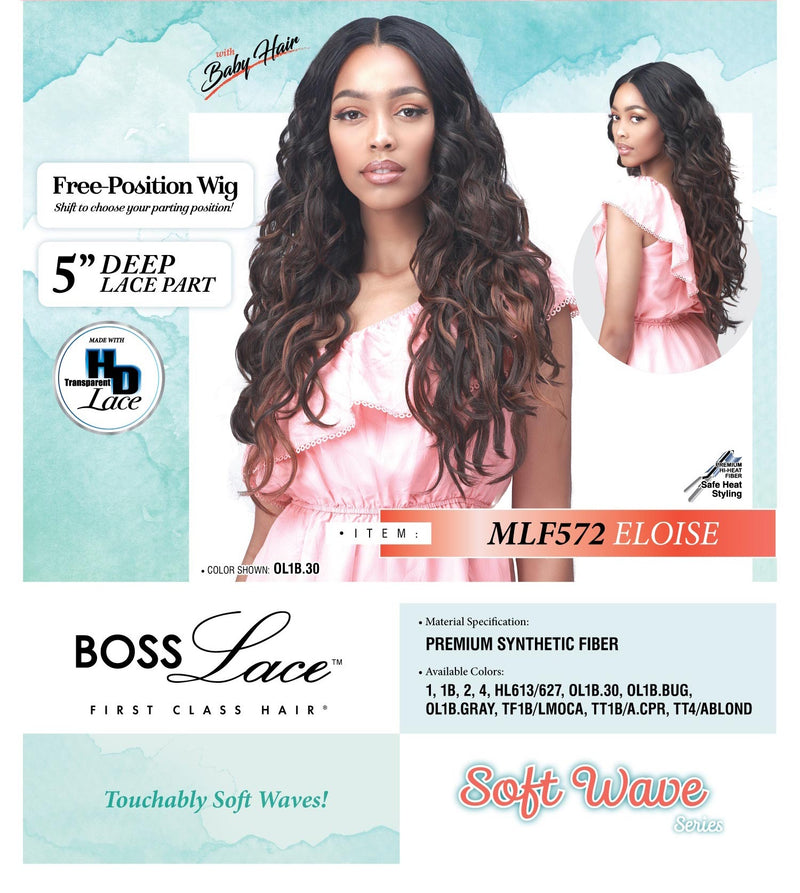 BobbiBoss 5" Deep Free Position Part Lace Front Wig - MLF572 Eloise
