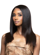 BobbiBoss Bone Straight Unprocessed Human Hair Full/Whole Lace Wig - FLH100 18"