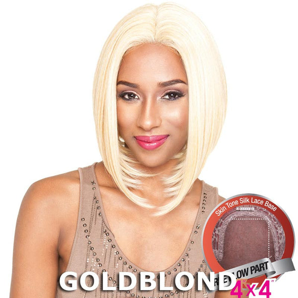Mane Concept Brown Sugar Human Hair Blend Silk Lace Wig - BS609 (4"X4" Lace)