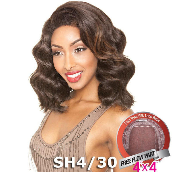 Mane Concept Brown Sugar Human Hair Blend Silk Lace Wig - BS607 (4"X4" Lace)