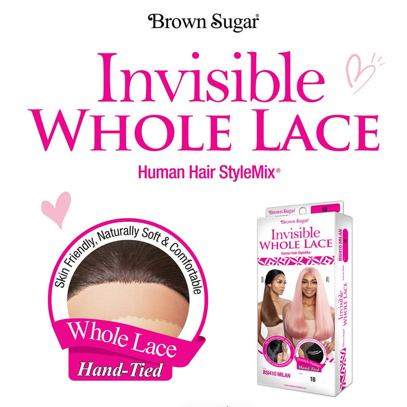 Brown Sugar Human Hair Blend Whole Lace Wig - BSI408 SEVILLE