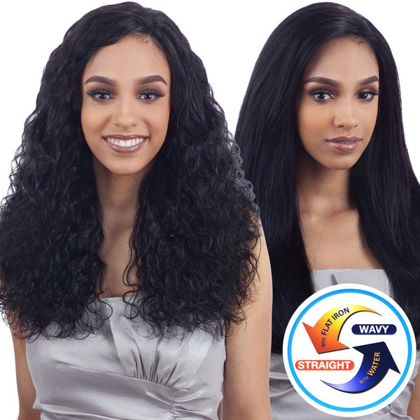 Naked Nature Unprocessed Remy Wet & Wavy Hair Weave - NATURAL WAVY 7PCS