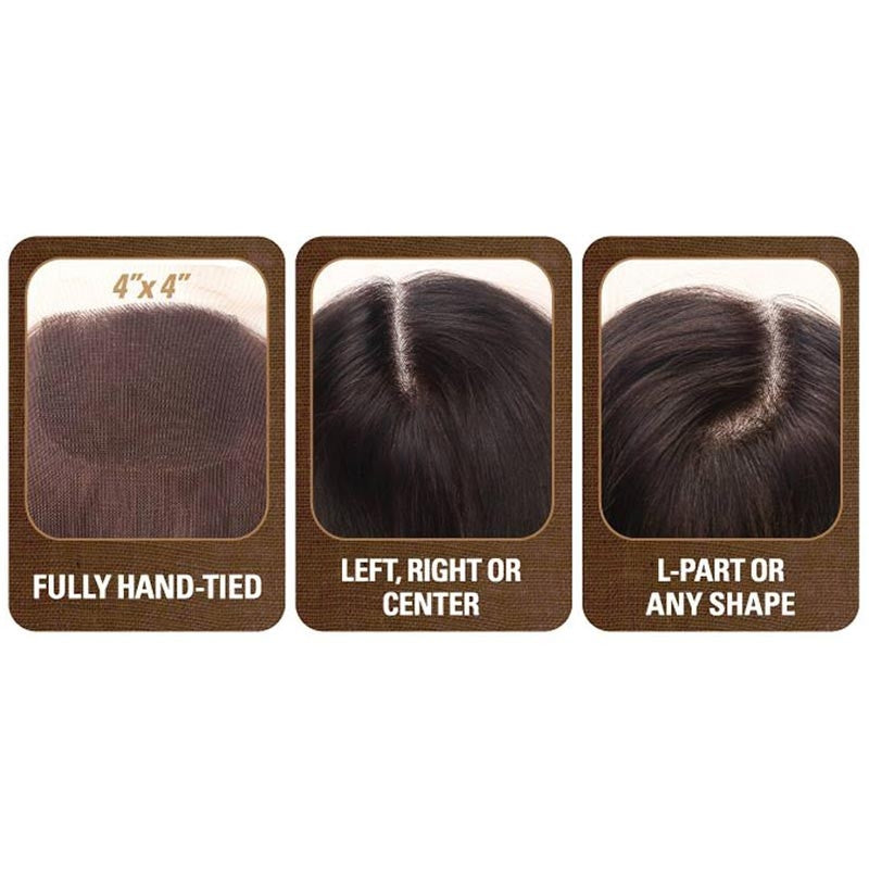 Bare & Natural Unprocessed Remi Hair - FULL LACE CLOSURE NATURAL WAVY