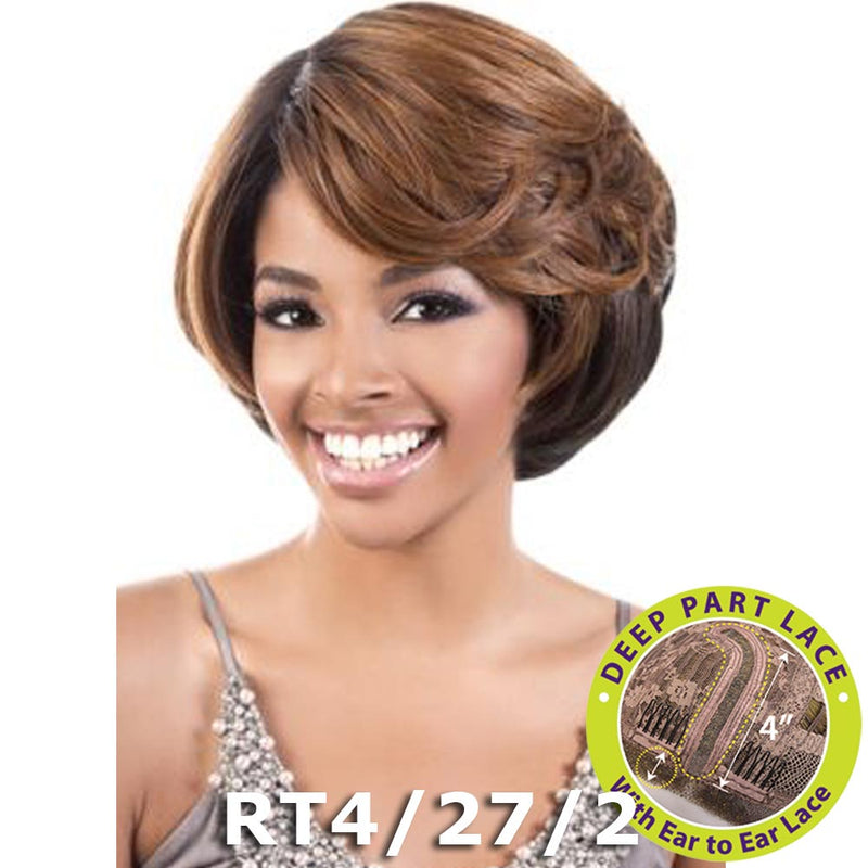 BeShe Deep "J"-Part Lace Front Wig - LLDP-210 (10")