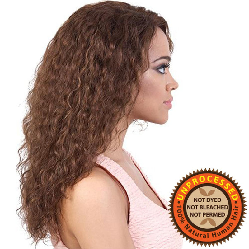 BeShe Unprocessed Brazilian Hair Deep Part "J"-Curl Lace Wig - HBR-LLDP8 18"