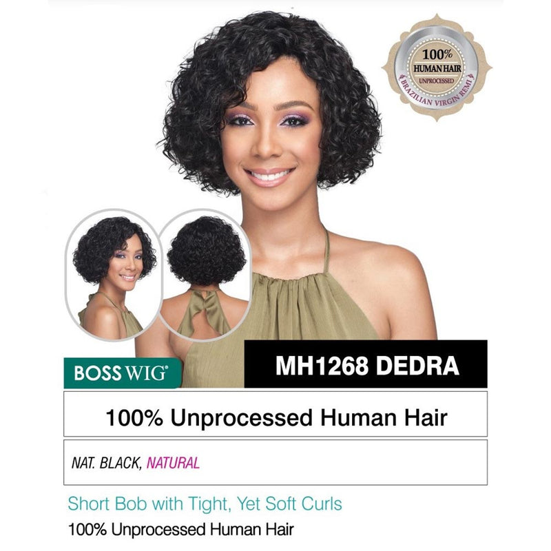 BobbiBoss Boss Wig 100% Human Hair Wig - MH1268 Dedra