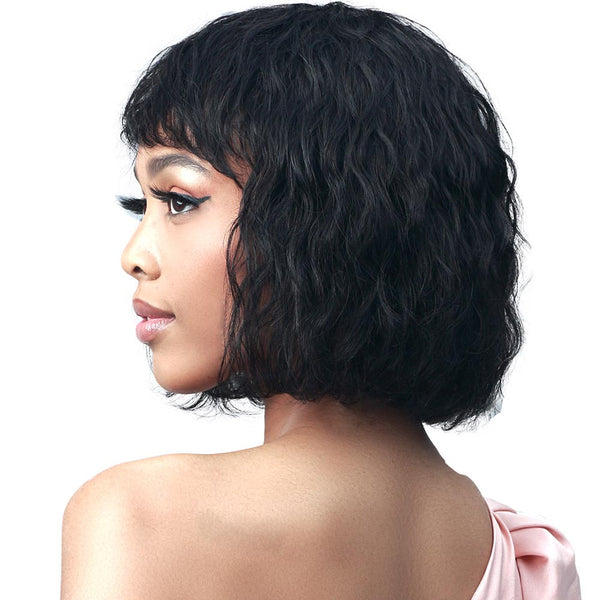 BobbiBoss Boss Wig 100% Human Hair Soft Bang Wig - MH1273 Kate