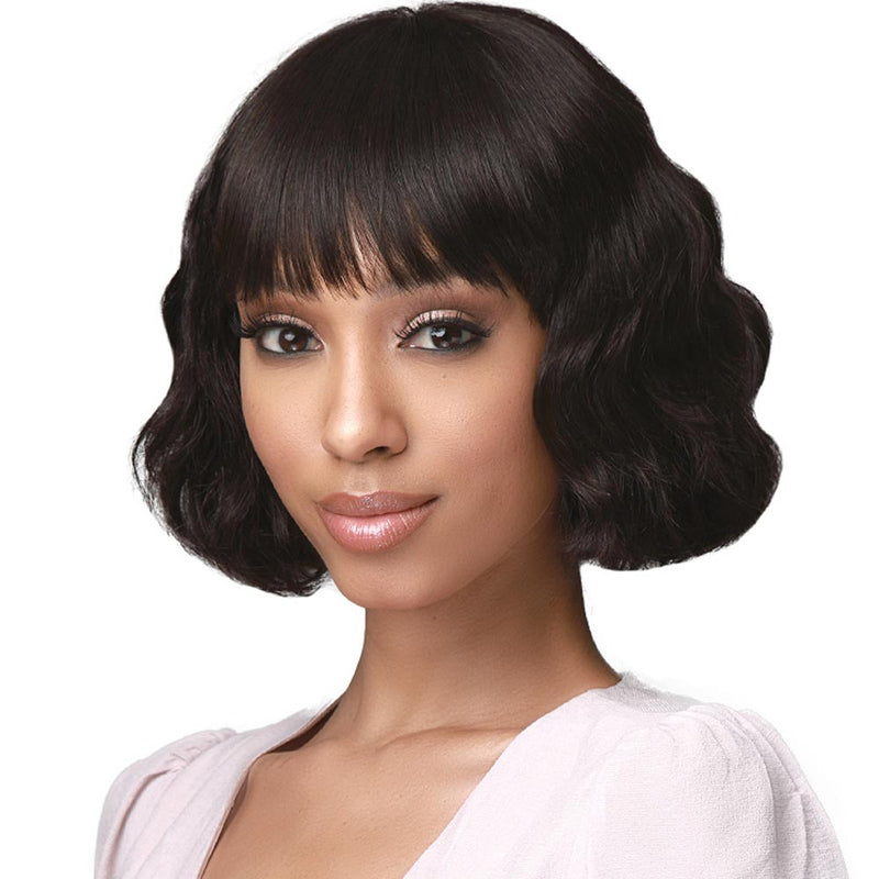 BobbiBoss Boss Wig 100% Human Hair Soft Bang Wig - MH1280 Ellie