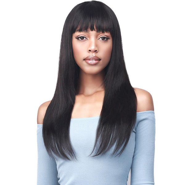 BobbiBoss Boss Wig 100% Human Hair Soft Bang Wig - MH1395 Damica