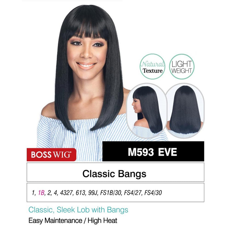 BobbiBoss Boss Wig Premium Synthetic Hair Wig - M593 Eve