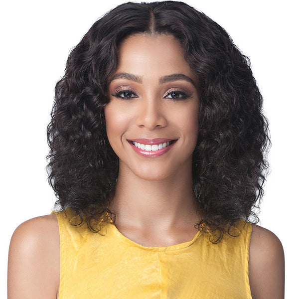 BobbiBoss Unprocessed Human Hair Whole/Full Lace Wig - NATURAL CURL 16"