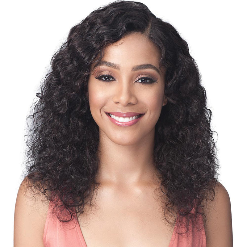 BobbiBoss Unprocessed Human Hair Whole/Full Lace Wig - NATURAL CURL 20"