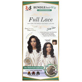 BobbiBoss Unprocessed Human Hair Whole/Full Lace Wig - Ocean Wave 16"