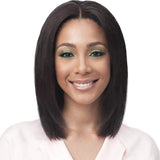 BobbiBoss Unprocessed Human Hair Whole/Full Lace Wig - Straight 16"