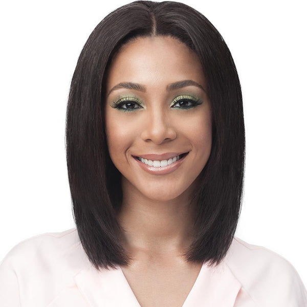 BobbiBoss Unprocessed Human Hair Whole/Full Lace Wig - STRAIGHT 16"