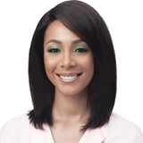 BobbiBoss Unprocessed Human Hair Whole/Full Lace Wig - STRAIGHT 16"