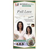 BobbiBoss Unprocessed Human Hair Whole/Full Lace Wig - Straight 16"