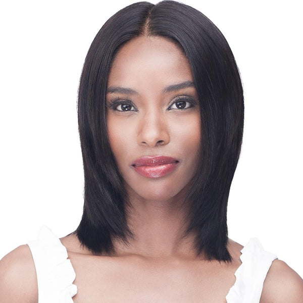 BobbiBoss Unprocessed Human Hair HD Lace Front Wig - BNLFST12 Straight 12"