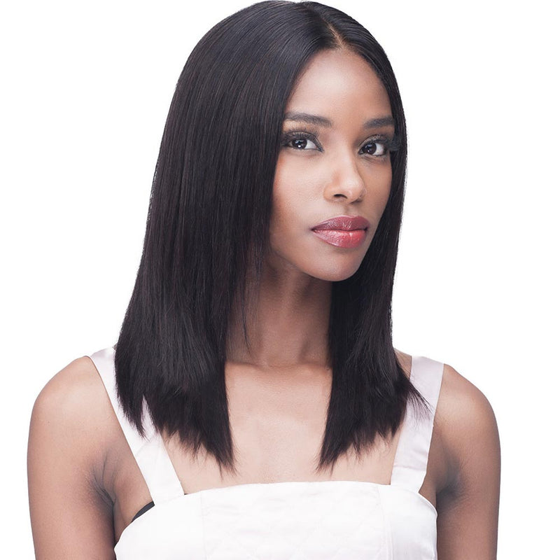 BobbiBoss Unprocessed Human Hair HD Lace Front Wig - BNLFST16 Straight 16"