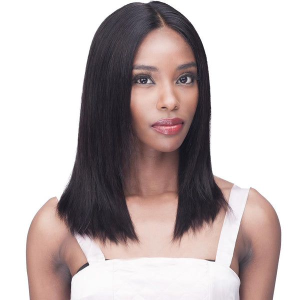 BobbiBoss Unprocessed Human Hair HD Lace Front Wig - BNLFST16 Straight 16"