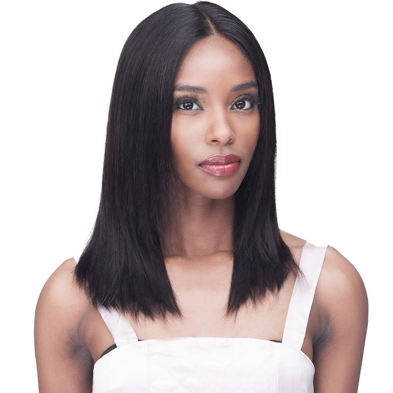 BobbiBoss Unprocessed Human Hair HD Lace Front Wig - BNLFST16 Straight 16"