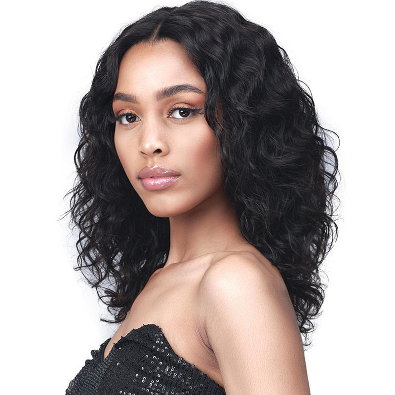 BobbiBoss Unprocessed Human Hair Lace Front Wig - BNLFWW16 Wet & Wavy 16"