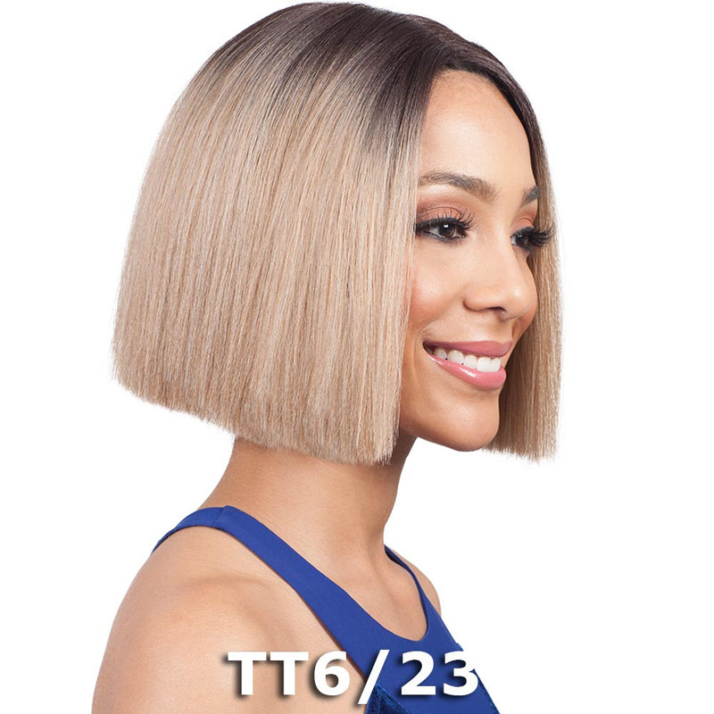 BobbiBoss 5" Deep "I"-Part Swiss Lace Front Wig - MLF178 Xenon