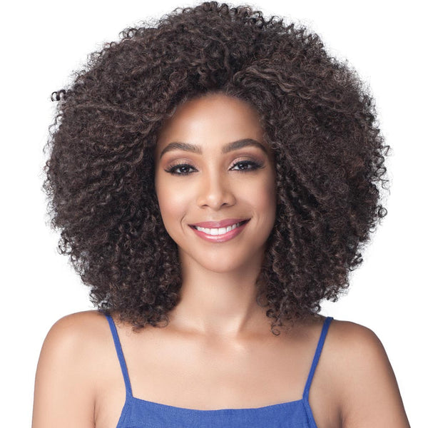 BobbiBoss Natural Voluminous Curl Hair Lace Front Wig - MLF407 Nina