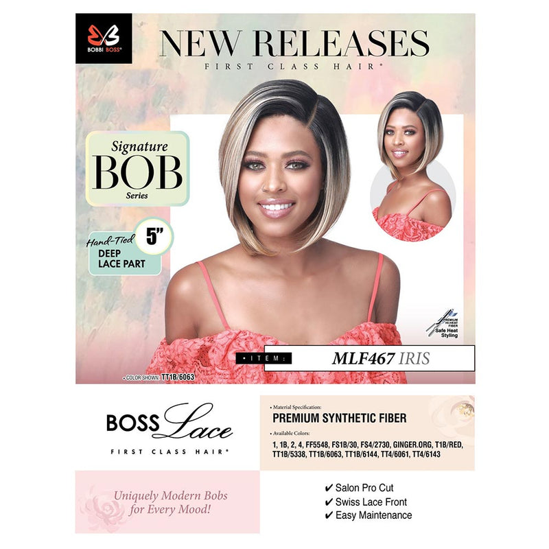 BobbiBoss 5" Deep Part Ear-to-Ear Lace Front Wig - MLF467 Iris