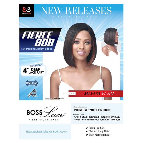 BobbiBoss 4" Deep Part Flex-Fit-Cap Lace Front Wig - MLF533 Vania