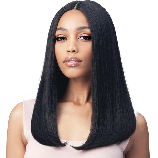 BobbiBoss Soft Perm Yaki Hair FlexFit Cap Lace Front Wig - MLF582 Denise