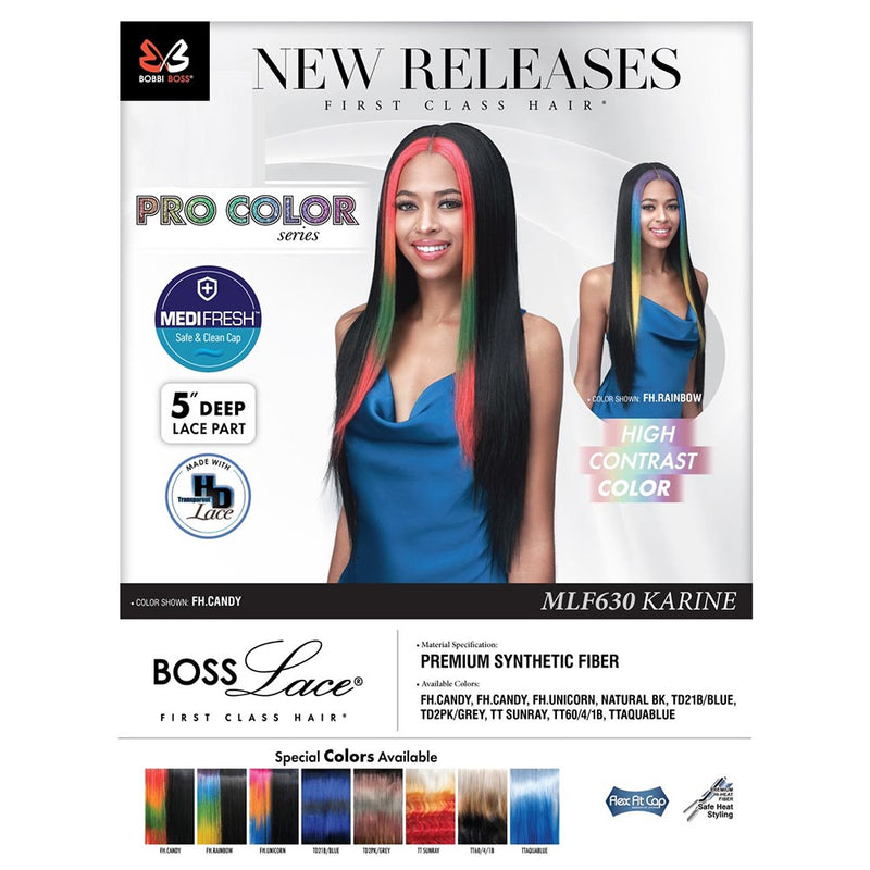 BobbiBoss 5" Deep Part Pro Color HD Lace Front Wig - MLF630 Karine