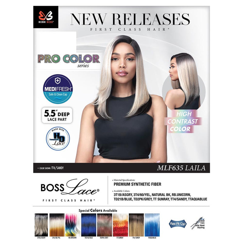 BobbiBoss 5.5" Deep Part Pro Color HD Lace Front Wig - MLF635 Laila