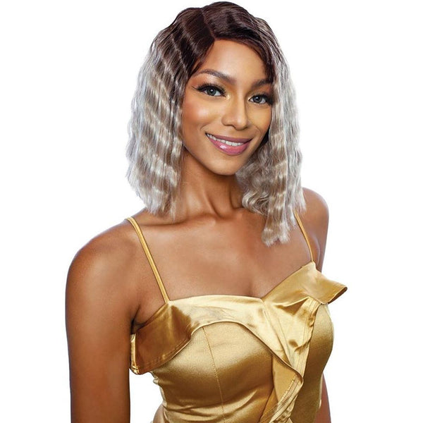 Melanin Queen Human Hair Blend AnyPart Lace Wig - MLCP202 QUEEN CRIMP