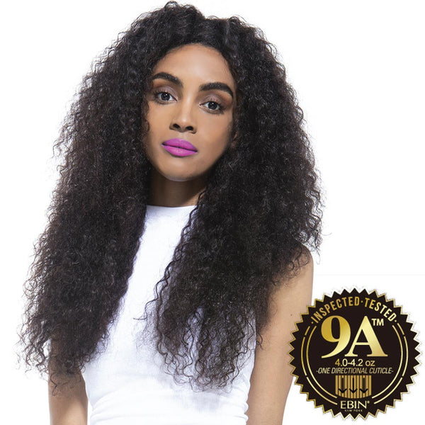 EBIN Celebrity Collection Wig Dress Unprocessed Hair Lace Front Wig - 9A BOHEMIAN CURL (Wet & Wavy)