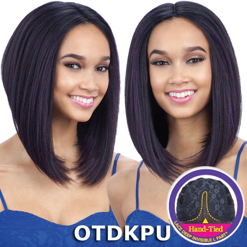 FreeTress Equal Lace Deep Invisible "L" Part Lace Front Wig - KISS BLOSSOM