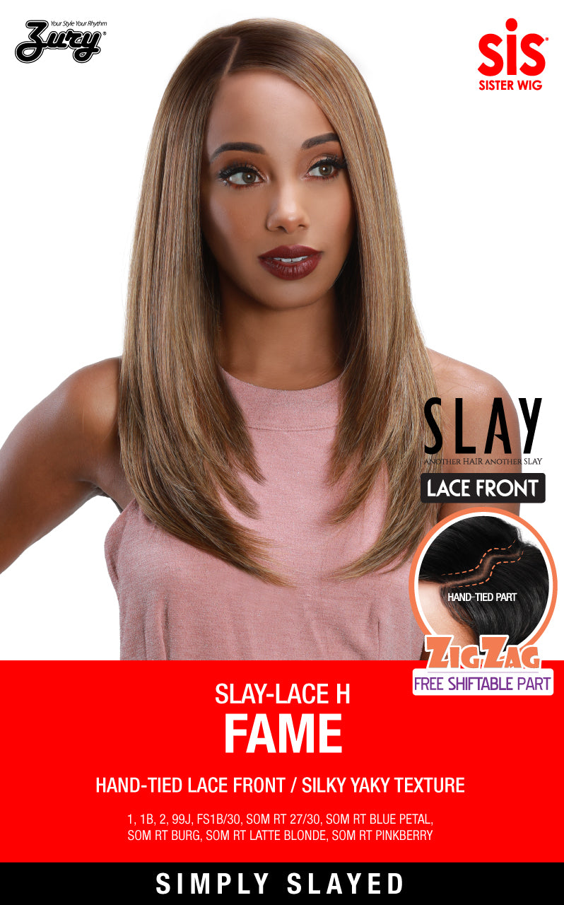 Zury Sis Slay Free Shiftable ZigZag Part Lace Front Wig - FAME