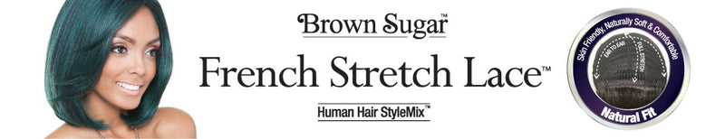 Mane Concept Brown Sugar Human Hair Blend Stretch Cap Lace Wig - BS704 STELLA