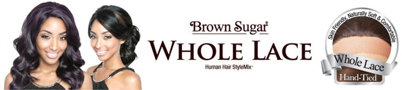 Mane Concept Brown Sugar Human Hair Blend Whole Lace Wig - BS409