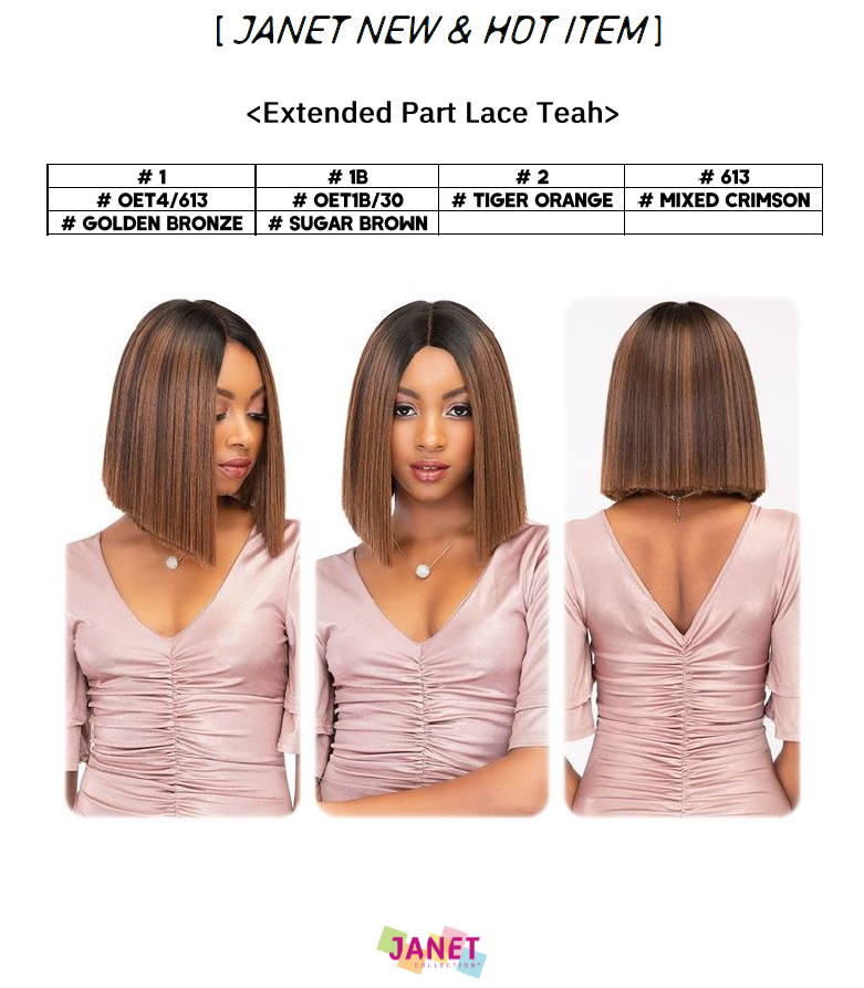 Janet Extended Part Lace Front Wig - TEAH