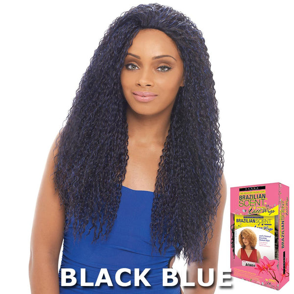 Janet Brazilian Scent Human Hair Blend Lace Front Wig - BOUNCE COIL
