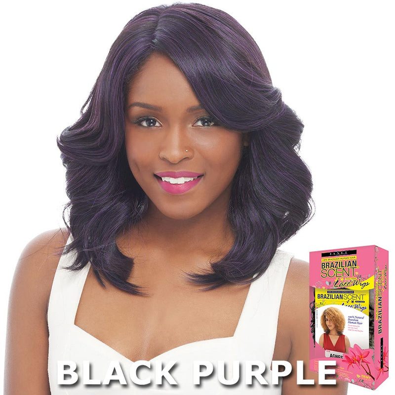 Janet Brazilian Scent Human Hair Blend Lace Front Wig - HAGELL