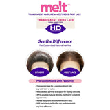 Janet HD Melt Transparent Hairline Extended Part Lace Front Wig - Teya
